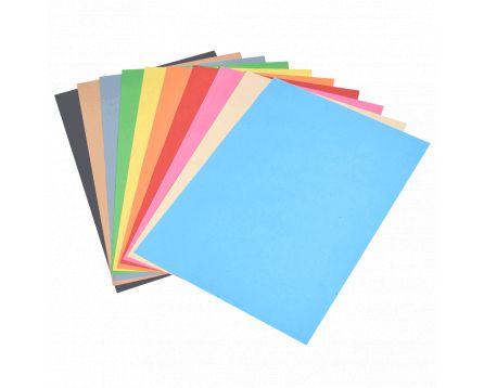 Barevný recyklovaný papír duha 10 barev A3/80g/100 listů