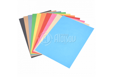 Barevný recyklovaný papír duha 10 barev A4/180g/200 listů