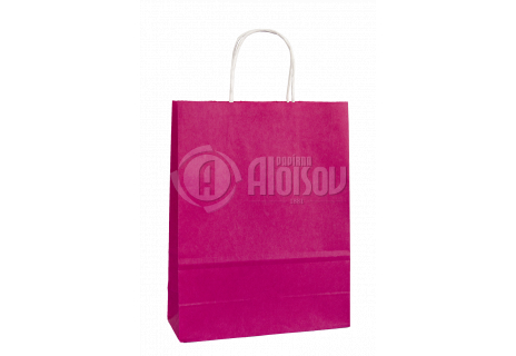 Papírová taška růžová 240x100x310mm