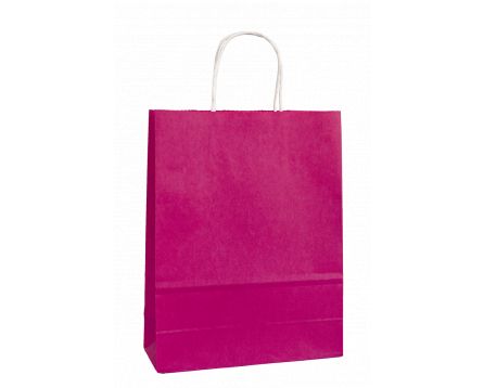Papírová taška růžová 240x310x100mm