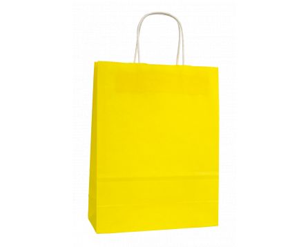 Papírová taška žlutá 240x100x310mm