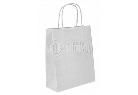 Papírová taška bílá 240x310x100 mm