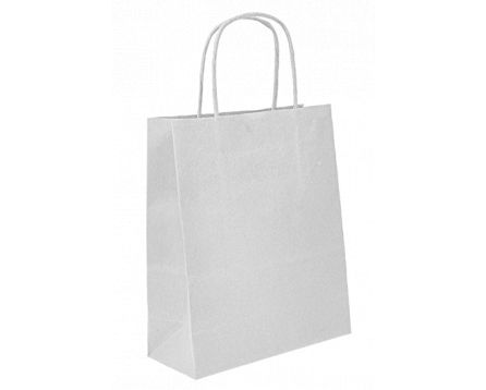 Papírová taška bílá 240x100x310 mm