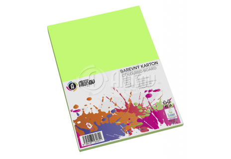 Barevný papír zelený A4/180g/100 listů