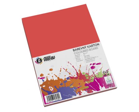 Barevný papír červený A4/180g/50 listů