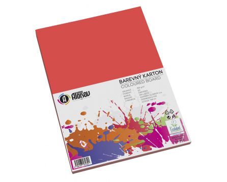 Barevný papír červený A3/180g/100 listů