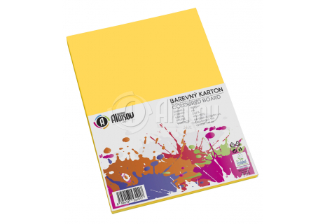 Barevný papír žlutý A4/180g/100 listů