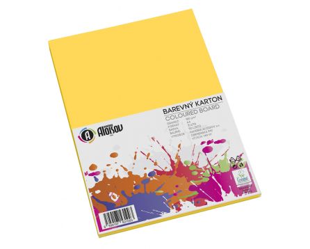 Barevný papír žlutý A4/180g/50 listů