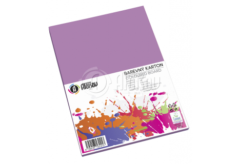 Barevný papír fialový A4/180g/100 listů