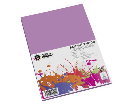 Barevný papír fialový A4/180g/50 listů