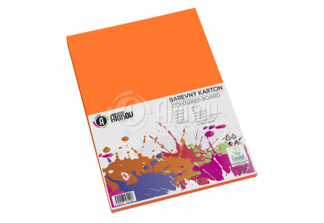 Barevný papír oranžový A3/180g/50 listů