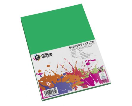 Barevný papír zelený A4/180g/100 listů