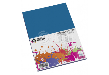 Barevný papír modrý A4/180g/100 listů