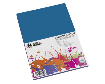 Barevný papír modrý A4/180g/50 listů