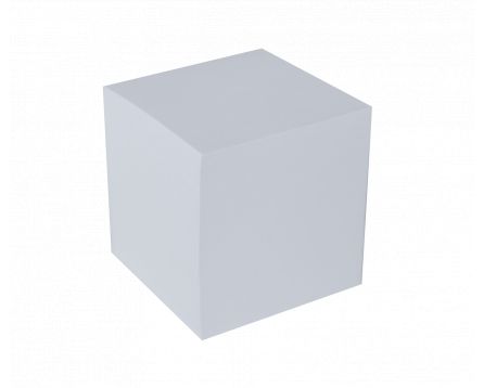 Bílý bloček lepený 8,5x8,5x8,5cm