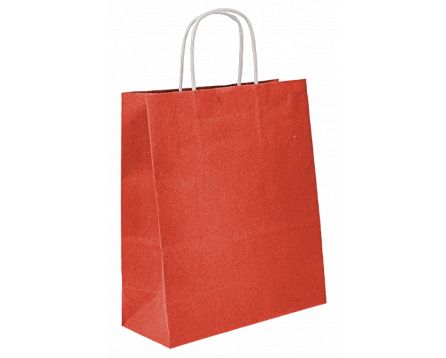 Papírová taška červená 240x100x310mm