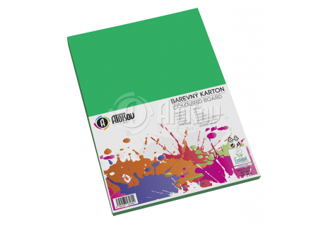 Barevný papír zelený A4/180g/50 listů